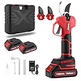 TEENO Elektrische Baumschere 21V, Professionelle Gartenschere MAX 25 mm...