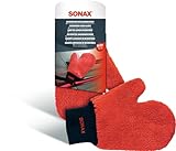 SONAX Microfaser WaschHandschuh (1 Stück) bequemer Handschuh mit maximalem...