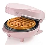 Bestron Mini-Waffeleisen für klassische Waffeln, kleiner Waffelmaker mit...