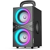 TPBEAT Bluetooth Lautsprecher, 80W Peak Bluetooth Box Groß, Bass Boost,...