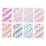 GARIOUANS 8 Blatt Teiliges DIY Buchstaben Sticker Selbstklebend Farbenfroh...