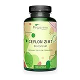 BIO Ceylon Zimt Kapseln | Premium: 2500 mg (5:1 Extrakt) | Bio-Qualität...