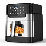 Fritteuse ohne Öl, 6 l, Air Fryer XXL mit Hohlraum aus Metall,...