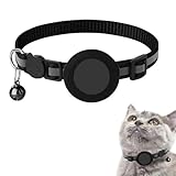 HABNI 2 Stück Katzenhalsband Airtag mit Glocke,Reflektierend GPS Tracker...