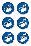 Hände waschen, Gebotszeichen: M011 - DIN EN ISO 7010 / ASR A1.3 -...