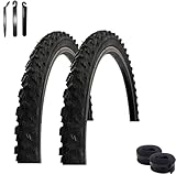 2 x VEE Rubber V107 20' Fahrradreifen Schwarz 50-406 (20 x 1.90) + 2 x...