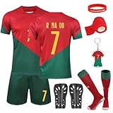 Fußball Trikot für Kinder, Nr. 7 Fußballtrikots Fussball T-Shirt Shorts...