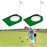 2 Stück Golf-Putting-Cup mit Flagge,Golf Putting...
