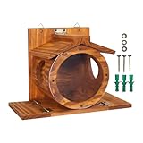 Eichhörnchen-Futterhaus aus Holz, Eichhörnchen-Futterhaus mit...