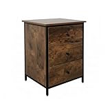 Relaxdays Nachttisch, 3 Schubladen, HxBxT: 60 x 40 x 40 cm, Nachtkommode...