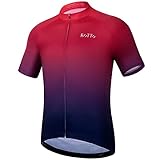 ROTTO Herren Radtrikot Fahrradtrikot Kurzarm Farbverlauf Serie