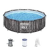 Bestway Steel Pro MAX Frame Pool-Set mit Filterpumpe Ø 366 x 100 cm,...