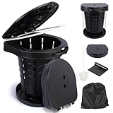 TOSUTO Campingtoilette Faltbar,Camping Toiletten Mobiles,Maximale Tragung...