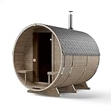 AZS-ENGINEERING Fasssauna Gartensaunas Garten Outdoor Sauna aus Fichtenholz...