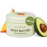 Jean & Len Exotische Body Butter Mango & Avocado, pflegt trockene bis sehr...