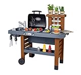 Smoby - Outdoor Gartenspielküche - inklusive Grill, Spülbecken mit...