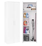 Bellamio Apol Besenschrank, Mehrzweckschrank 60 cm breit, Putzschrank...