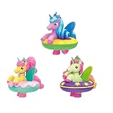INKEE Toys Magic Bath Galupy Unicorn Fun – 3er-Set Badespielzeug für...