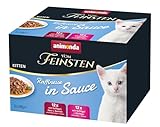 animonda Vom Feinsten Kittten Katzenfutter Raffinesse, Nassfutter in Sauce...
