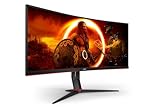 AOC Gaming CU34G2XP - 34 Zoll WQHD Curved Monitor, 180 Hz, FreeSync Prem.,...