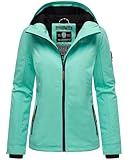 MARIKOO leicht gefütterte Damen Übergangsjacke kurz Outdoor-Jacke mit...