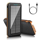 Solar Powerbank25800mAh Externer Akku: Power Bank Tragbares Ladegerät mit...