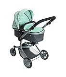 Bayer Chic 2000® 2in1 Puppenwagen Mika – Melange Mint – faltbar –...