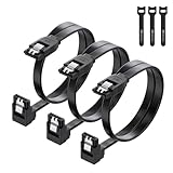 Cable Matters 3er-Pack 90 Grad rechter Winkel SATA III 45 cm Sata Kabel...