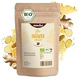 Bio Ingwerpulver (250g) | Ingwer gemahlen | Ingwerwurzel gemahlen perfekt...
