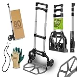 Tronitechnik® Sackkarre Handkarre klappbar, Transportkarre bis 80kg,...