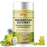 Magnesiumglycinat-Gummibärchen 1600 mg zuckerfreies Magnesiumpräparat mit...