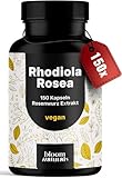 Rhodiola Rosea Kapseln Hochdosiert - 150 Kapseln - 500 mg aus 10:1 Extrakt...