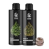 Bubudz Grow & Bloom Juice Set | Flüssigdünger mit Anzuchttöpfen...