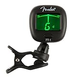 Fender FT-1 Pro Clip-Tuner, Für E-Gitarren, Akustikgitarren & Bässe,...