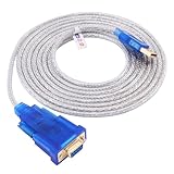 DTech USB zu Seriell Adapter 3 m, USB zu RS232 DB9 Buchsenkabel COM Port...