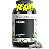 Kalium – 240 Kapseln mit 800 mg elementarem Kalium (aus Kaliumcitrat) pro...