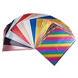 SUPERFINDINGS 60 Blätter Tonersensible Folie 10 Farben Transferfolie...