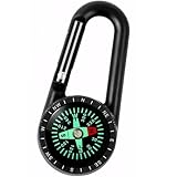 Kompass Mit Karabinerhaken,Kompass Karabiner Mini Kompas Outdoor Kompass...