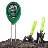 Bodentester, Boden PH-Messer 3-in-1, Bodenmessgeräte für Feuchtigkeit,...
