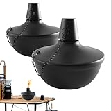 Citronella Tischfackeln - 2 wiederaufladbare Edelstahlfackeln |...