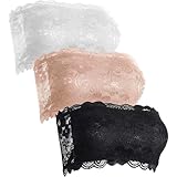 SZSMW 3 StüCk Bandeau BH TräGerlos - Spitzen Bustier Damen - TräGerloses...