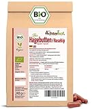 Hagebuttenkapseln Bio Nachfüllpack 400 Stück | feines Hagebuttenpulver in...