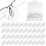Qufiiry 20 Paar Nasenpads Brille, Brillen Nasenpads Silikon, Brillenpads,...