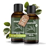 essencion BIO Eukalyptusöl 2x 30ml | Reines ätherisches Eukalyptus Öl |...