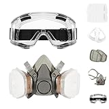 GLOSKIN Atemschutzmaske, Staubmaske Mit Filter, Austauschbare Gasmaske und...