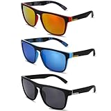 Utensilsto 3 Stück Polarisierte Sonnenbrille für Herren und Damen Outdoor...