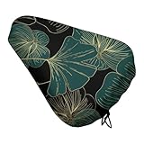 Treer Fahrradsattel Abdeckung Wasserdicht, Herbstblätter-Druck Fahrrad...