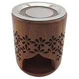 Räucherstövchen Sheesam aus indischem Holz – H 13cm – mit...