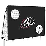 SONGMICS Fußballtor, mit Torwand, ‎215 x 150 x 76 cm, schnelle Montage,...