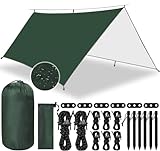 Frasheng Zeltplane 3x3m,Camping Zeltplane,Zeltplane für Hängematte,Tarp...